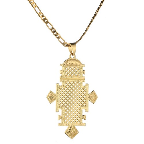 Ethiopian coptic cross gold - cross,