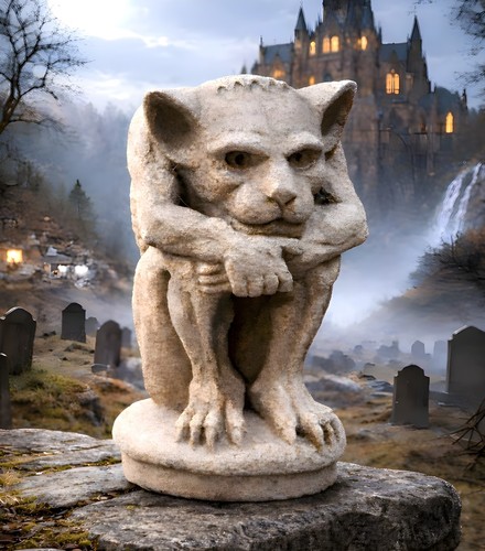 Gargoyle statue resin - gargoyle,