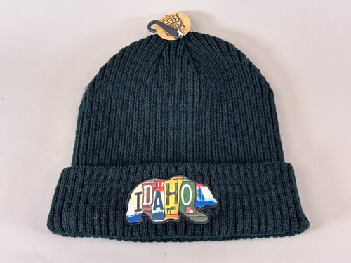 Idaho bear ribbed beanie hat - idaho,