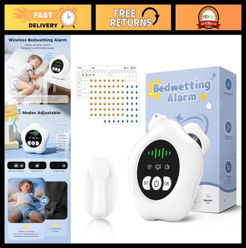 Wireless bed wetting - bed, alarm