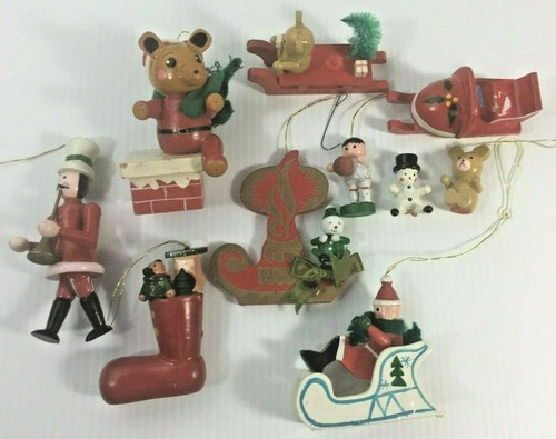 Lot vintage toy wood miniature - vintage,