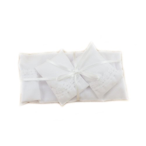 Dolls house white bedding set - bedding,