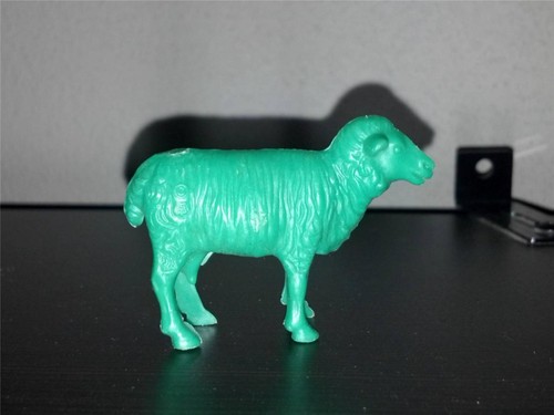 Bergen sheep green colored - sheep, in