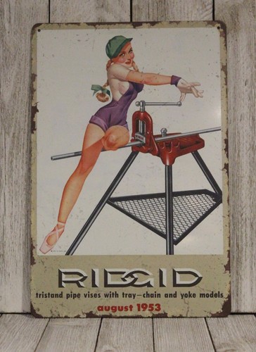 Ridgid tools tin - tools, sign