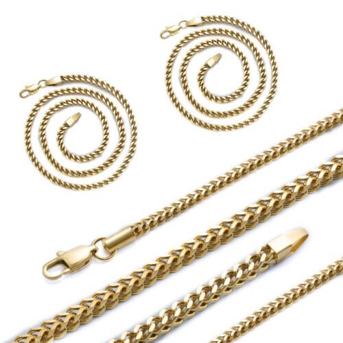 14k gold plated franco link - plated,