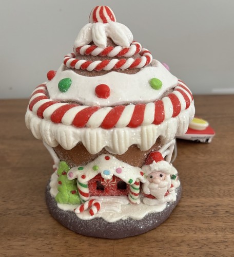 Lighted gingerbread village - gingerbread,