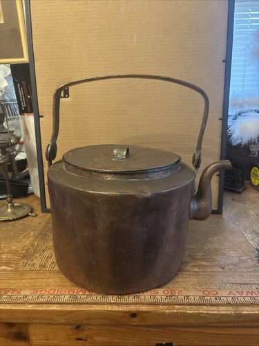 Large copper kettle teapot - copper, or