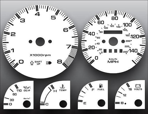 Instrument cluster white - instrument, face