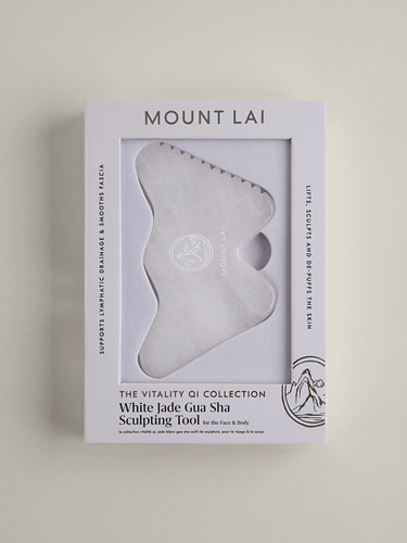 Mount lai white jade gua - white, sha