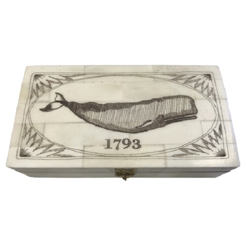 Whale jewelry trinket box - whale,