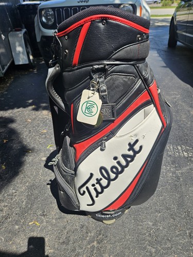 Titleist leather golf bag - bag, pga