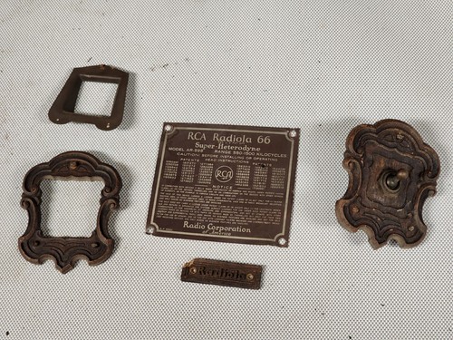 Antique rca radiola face - rca,