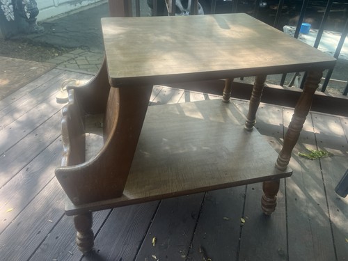 Vintage mid century maple wood - mid,