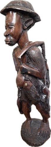 African hand carved wooden - hand-carved,