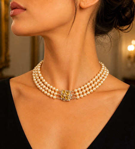 Vintage triple strand pearl - vintage,