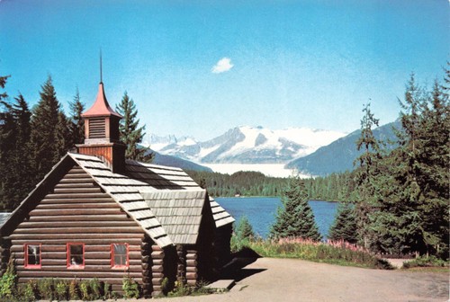 Postcard auke bay chapel - postcard,