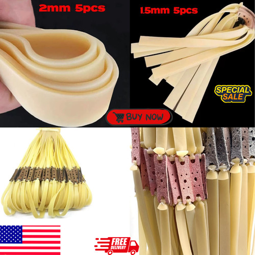 Flat rubber bands slingshot - flat,
