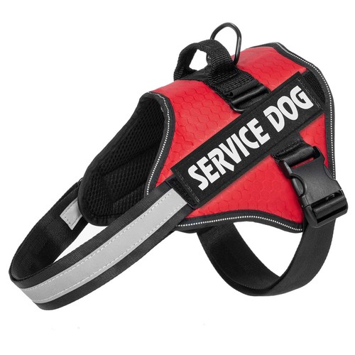 Reflective service dog vest - reflective,