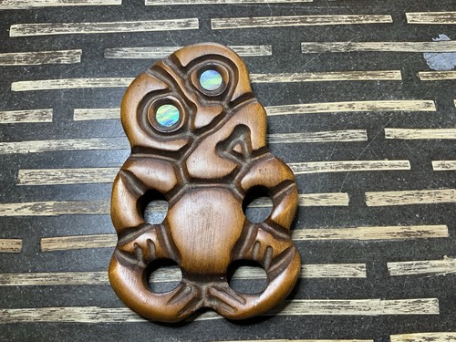 Vintage maori wood carving hei - vintage,