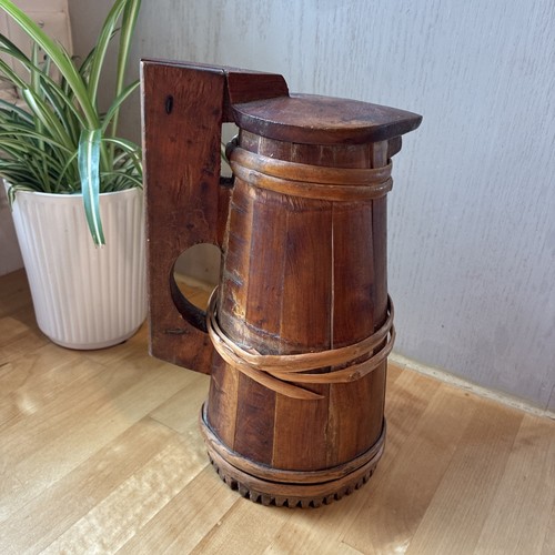 Antique wooden water jug - antique,
