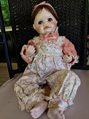 Vintage porcelain doll - vintage,
