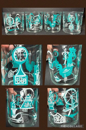 Vntg mcm barware - mcm, swigs