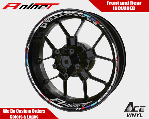 Bmw rninet wheel - decals, nine