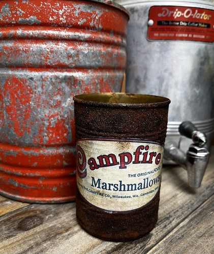 Handcrafted prim tin can - handcrafted,