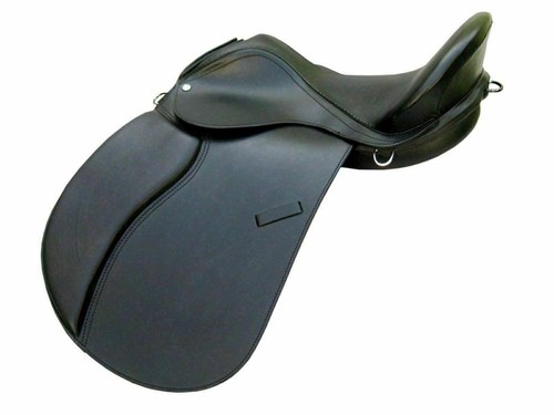 English saddle leather black