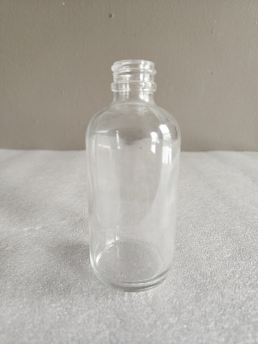 Vintage clear glass medicine - vintage,