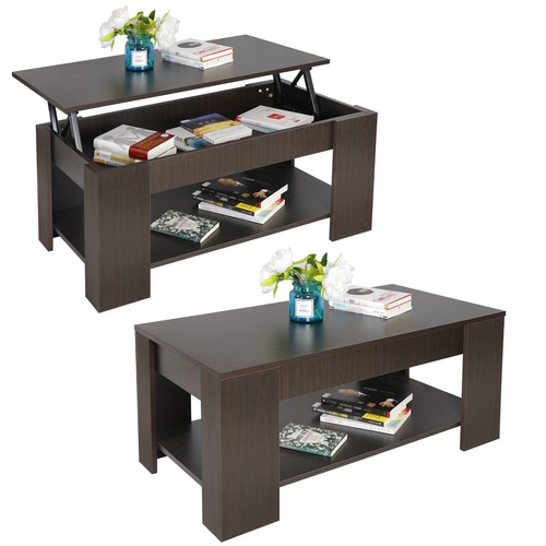 Coffee table lift - top, hidden