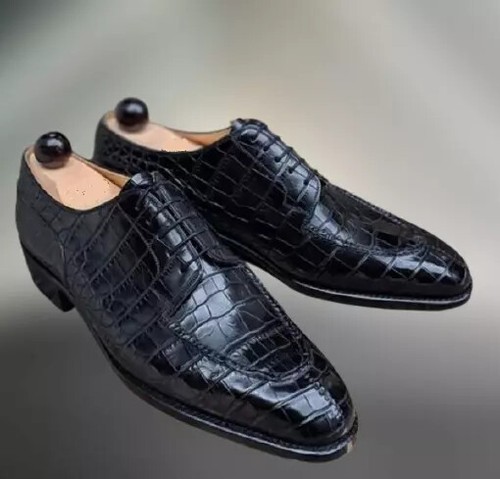 Handmade real black - handmade, alligator