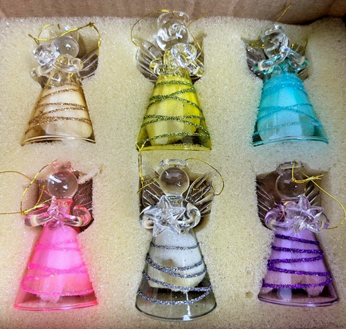 Bell angels glass christmas - bell,