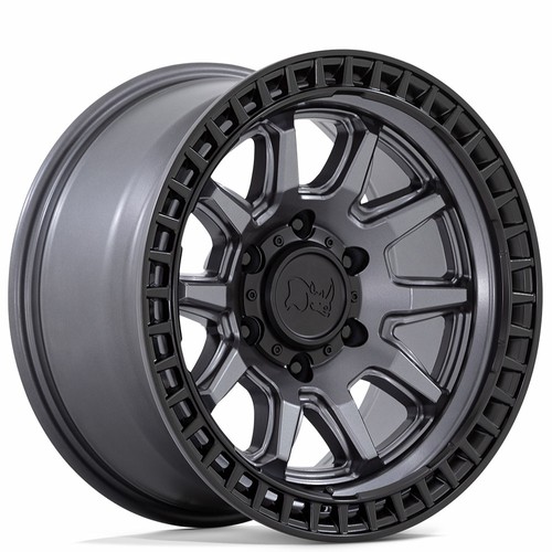 17x8 black rhino - black,
