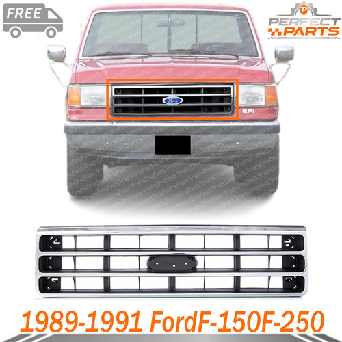 New front grille chrome shell - front,