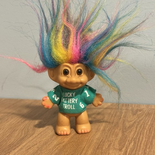Vintage lucky lottery troll - vintage, 3"