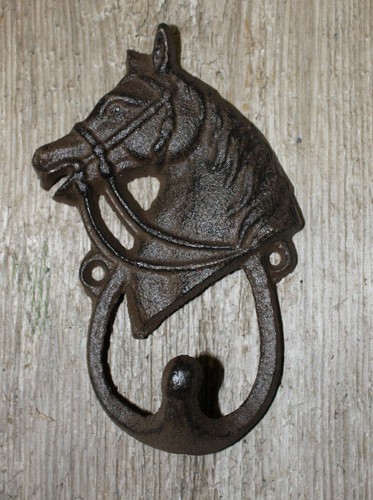 Cast iron horse head - horse,