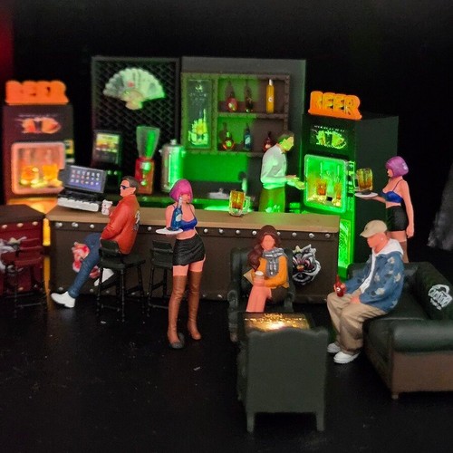 Nightclub bar scene set - bar,