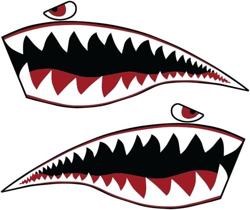 Shark mouth teeth vinyl - teeth, decal