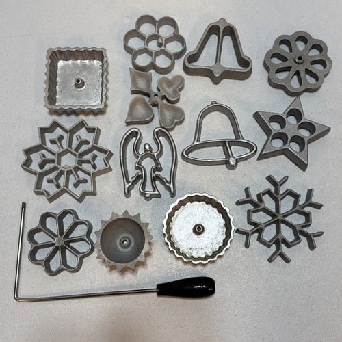 Rosettes iron set cookie - iron, and