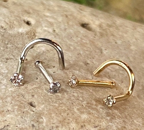 14kt solid gold 5mm - 1.5mm, diamond