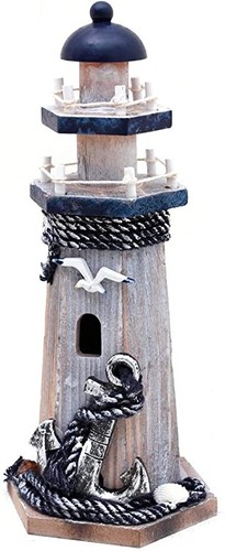 Wooden lighthouse decor 25 - wooden,