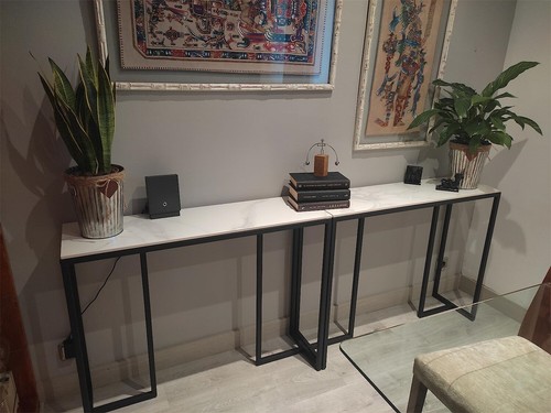 Modern marble console table - marble,