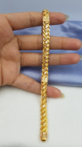 Plain yellow gold - gold, bracelet