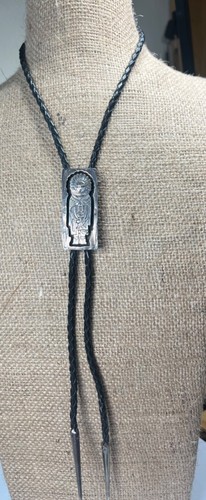 Hopi sunface cachina bolo tie - sunface,