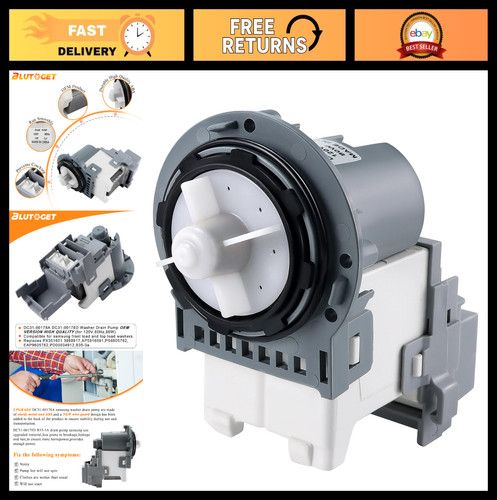 Washer drain pump motor - washer,