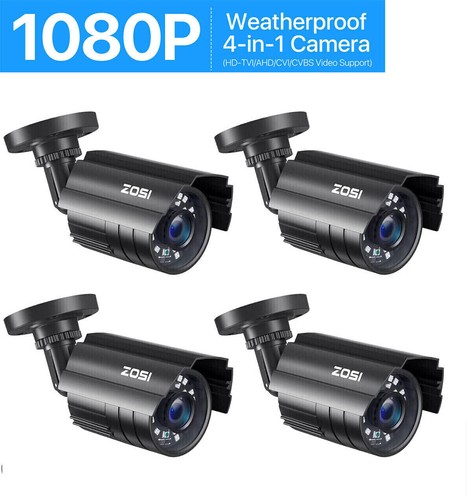 Zosi 4pcs 2mp waterproof - 2mp, hd