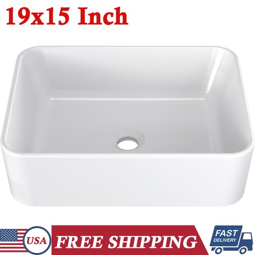 Rectangle ceramic vessel sink - rectangle,