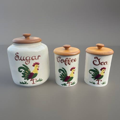 Vintage rooster canister - vintage,