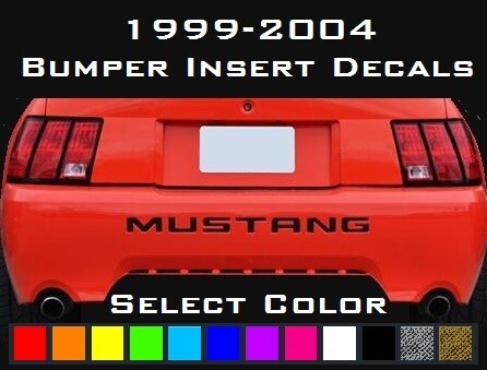 Mustang bumper insert decals - insert,
